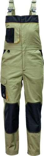 Kalhoty s laclem Cerva CREMORNE světle olivová/černá 46