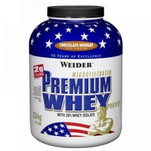WEIDER Premium whey syrovátkový protein čokoláda a nugát 2300 g
