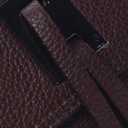 Módní malá dámská kožená crossbody Victorien vínová