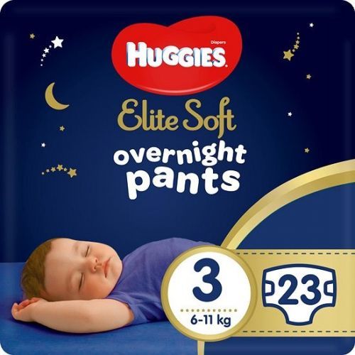 Huggies Elite Soft Pants OVN 3 Plenkové kalhotky 6-11kg 23ks