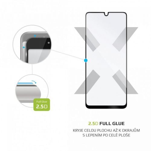 Ochranné tvrzené sklo FIXED Full-Cover pro Samsung Galaxy A22, černá