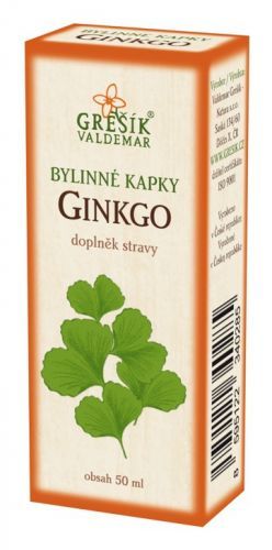 Grešík Ginkgo, bylinné kapky 50 ml