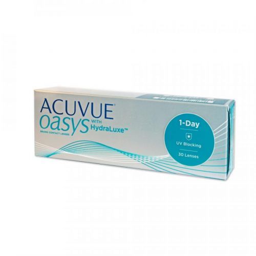 JOHNSON Acuvue Oasys with HydraLuxe jednodenní kontaktní čočky 30 kusů, Počet kusů v balení: 30 ks, Počet dioptrií: +1,25, Zakřivení: 8,5, Průměr: 14,