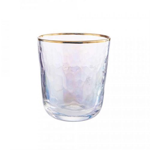 SMERALDA Sklenice se zlatým okrajem 280 ml