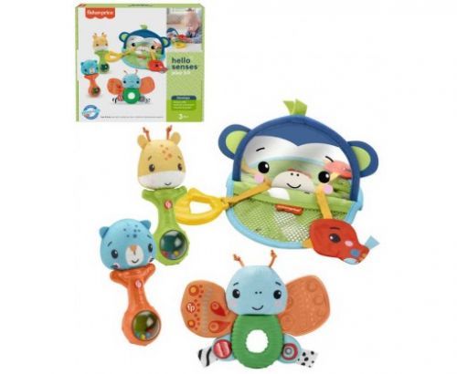 FISHER PRICE Baby Ahoj smysly set 4 hračky s aktivitami pro miminko