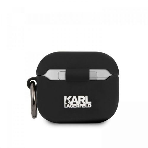 Karl Lagerfeld Rue St Guillaume silikonové pouzdro KLACA3SILRSGBK pro Airpods 3, černá