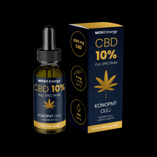 MOVit CBD 10% Full Spectrum konopný olej 10ml