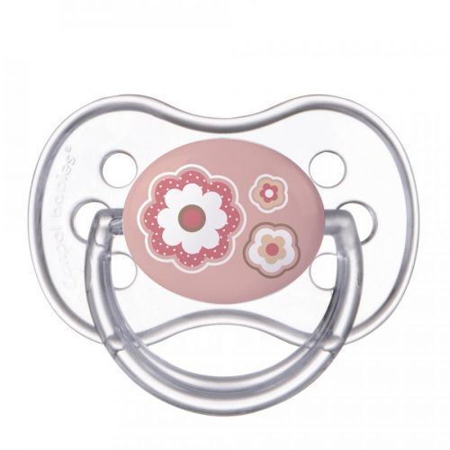 CANPOL BABIES Dudlík silikonový symetrický NEWBORN BABY 18+m růžový