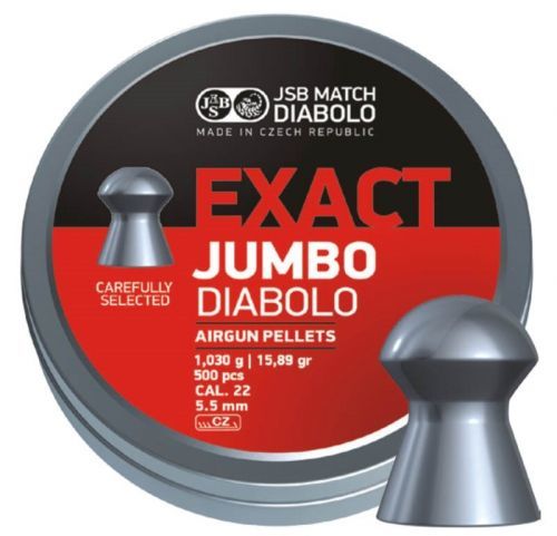 Diabolky Exact Jumbo 5.52 mm JSB® / 250 ks (Barva: Vícebarevná)