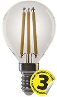 EMOS LED žárovka Filament Mini Globe 4W E14 teplá bílá