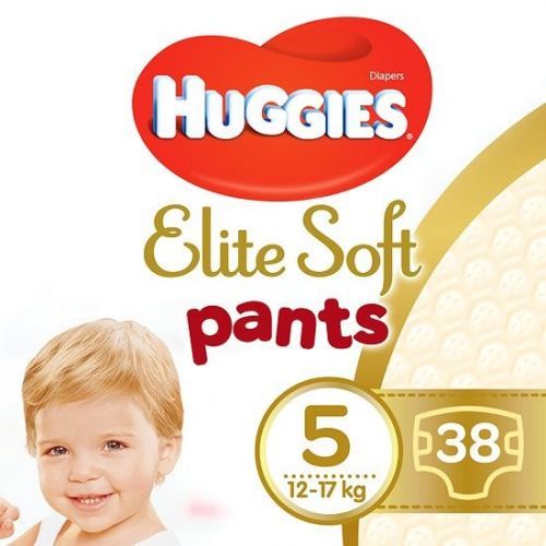 Huggies® Elite Soft Pants 5 Plenkové kalhotky 12-17kg 38ks