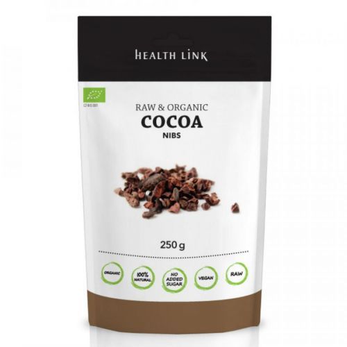 HEALTH LINK BIO RAW kakaové boby drcené 250 g