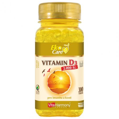 VitaHarmony, s.r.o.  VitaHarmony VE Vitamin D3 2.000 m.j. (50 µg) - 300ks