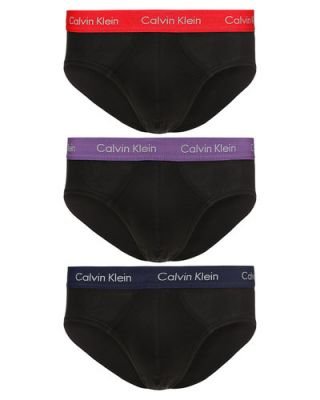 3PACK pánské slipy Calvin Klein černé (U2661G-001) M