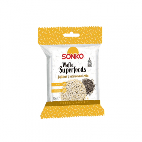 Jáhlové chlebíčky s chia semínky 30 g - SONKO