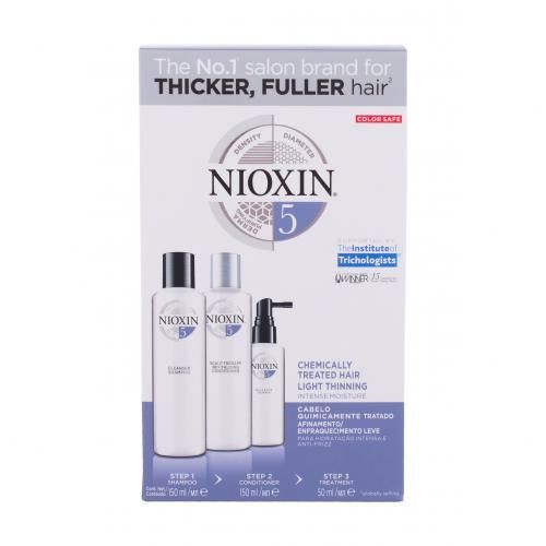 Nioxin System 5 dárková kazeta pro ženy šampon 150 ml + kondicionér 150 ml + vlasová péče 50 ml