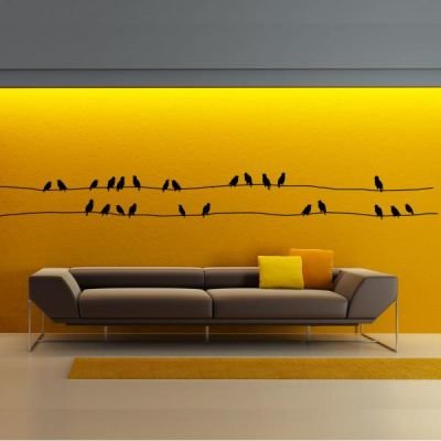 Sada samolepek Ambiance Starlings On Cable