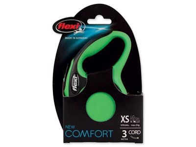 Vodítko FLEXI New Comfort lanko zelené XS