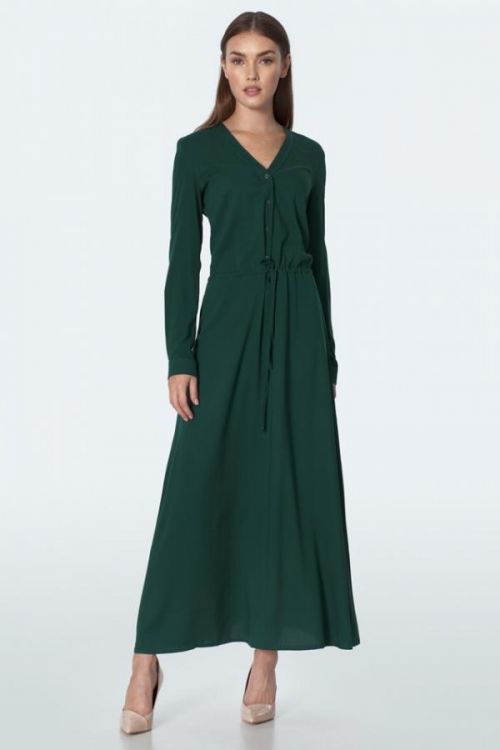 Dámské šaty S154R - Nife - 42 - tmavě zelená
