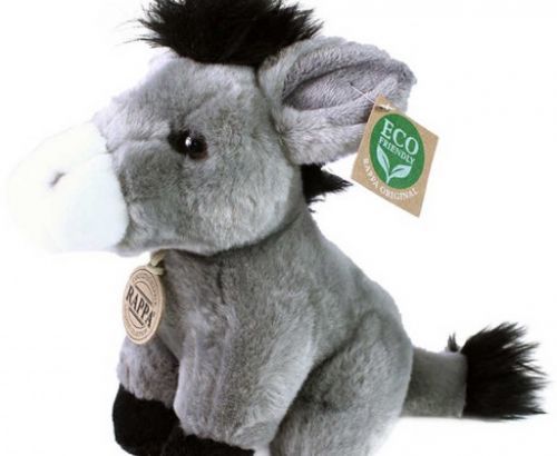 PLYŠ Osel sedící 18cm Eco-Friendly *PLYŠOVÉ HRAČKY*