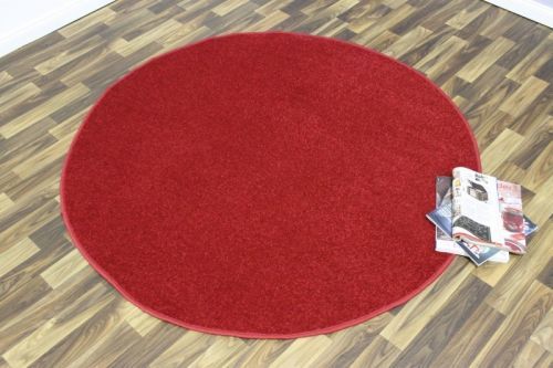 Hanse Home Collection koberce  200x200 (průměr) kruh cm Kusový koberec Nasty 101151 Rot kruh - 200x200 (průměr) kruh cm Červená