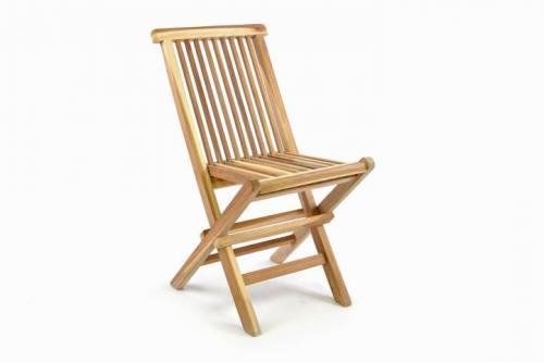 Skládací dětská židle z teakového dřeva DIVERO