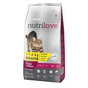 Nutrilove Cat dry Adult fresh chicken 8kg + 1,6kg ZDARMA