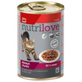 Nutrilove Cat chunks Beef jelly 400g