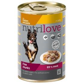Nutrilove Dog chunks Chicken and pasta jelly 415g
