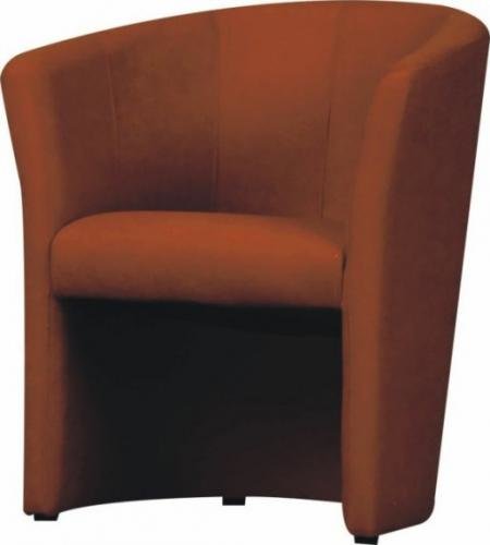 Tempo Kondela Křeslo CUBA - hnědá ekokůže