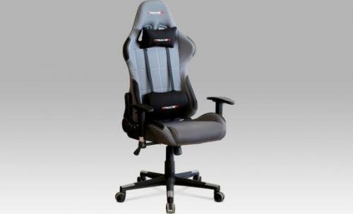 Kancelářská židle šedo černé houpací KA-F05 GREY Autronic