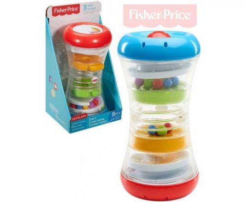 FISHER PRICE Baby věž s aktivitami zábavné chrastítko s kuličkami 3v1 pro mimink
