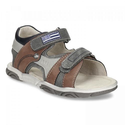 Hnědé chlapecké kožené sandály