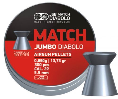 Diabolky Jumbo Match 5.5 mm JSB® / 300 ks (Barva: Vícebarevná)