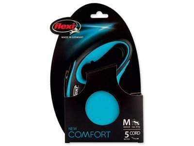 Vodítko FLEXI New Comfort lanko modré M - 5 m