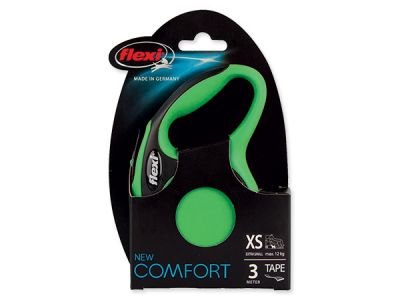 Vodítko FLEXI New Comfort páska zelené XS