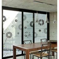 Samolepka Ambiance Grey And Black Circles