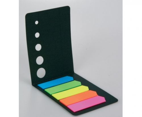 Samolepicí záložky šipky Concorde v sadě - 12 mm x 44 mm / neonové