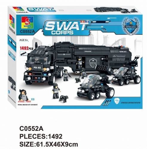 SWAT Speciální Policejní Set 1492 dílků