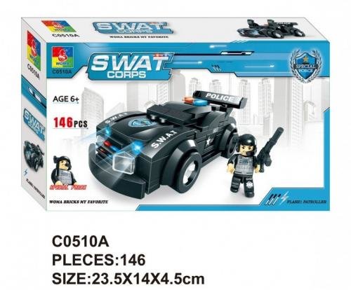 SWAT policejní set 146 dílků
