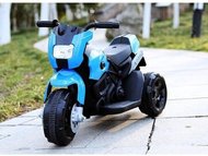 Modrá dětská motorka - tříkolka