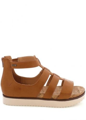 Hnědé sandály gladiátorky MTNG - 36