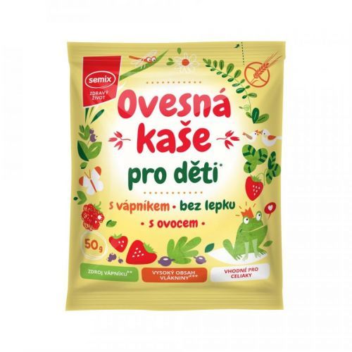 SEMIX Ovesná kaše pro děti s vápníkem a ovocem 65 g