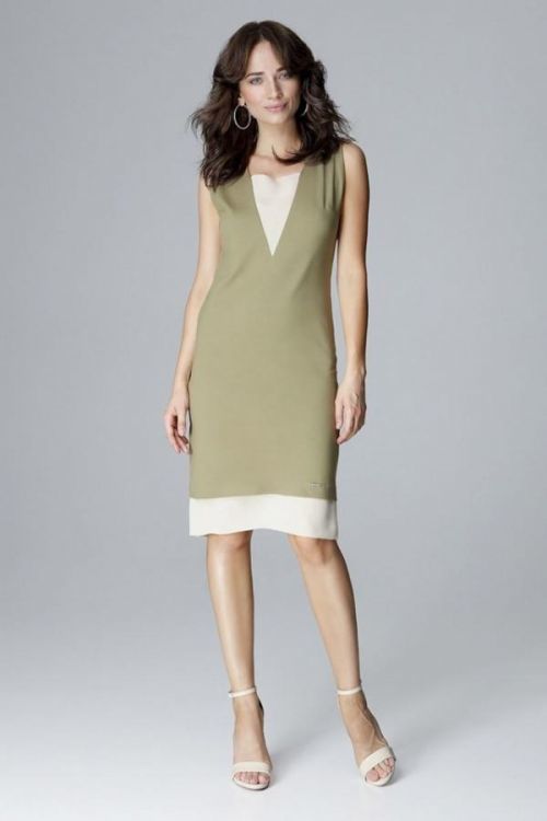 Dámské šaty L016 - Lenitif - M - olivovo zelená