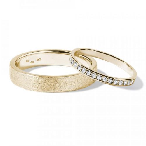 Briliantové snubní prsteny ze zlata KLENOTA