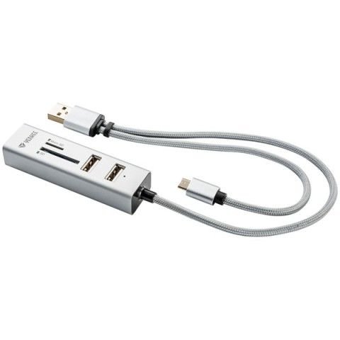 Redukce USB hub YENKEE + OTG + čtečka YHC 102SR