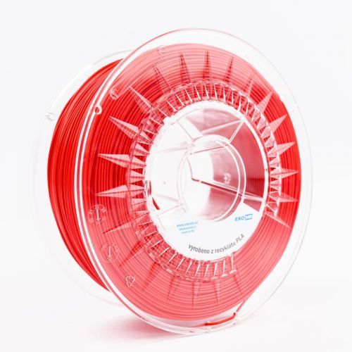 EKO MB Recyklovaný filament PLA – červená, 1 Kg, 1,75 mm