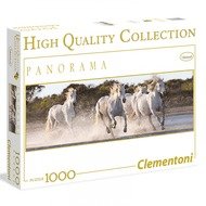 Clementoni - Puzzle Panorama 1000, Koně
