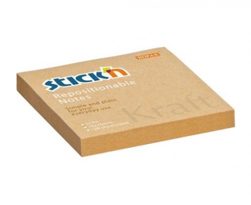 Samolepicí bločky Stick'n by Hopax Kraft Notes - 76 mm x 76 mm / 100 lístků