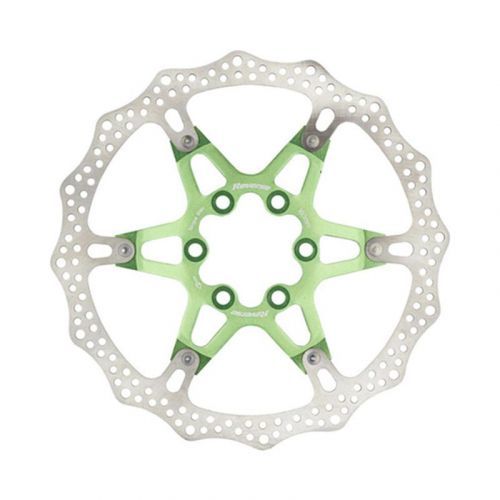 Reverse Brzdový kotouč 160 mm, 6 děr, Alloy/Steel, Light Green